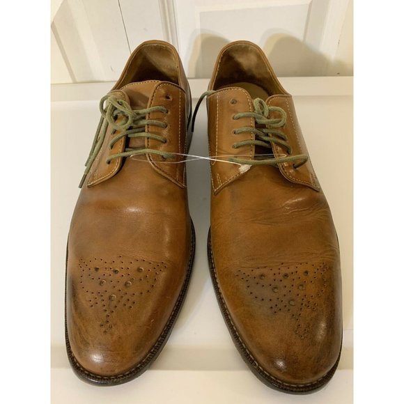 Joseph Abboud Oxfords Men’s Sz 9D Brown Leather Dress Shoes - Picture 1 of 8